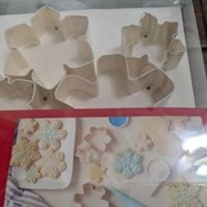 New Wondershop Target Stainless Steel Cookie Cutter Holiday Set Pack 5 snowflake
